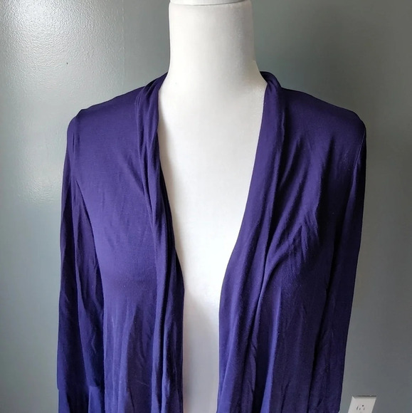 Elie Tahari Open Front Cardigan with Bell Sleeves - Picture 2 of 4
